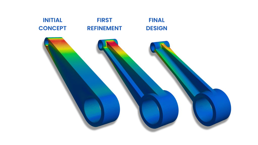 Structural optimisation of a connector component