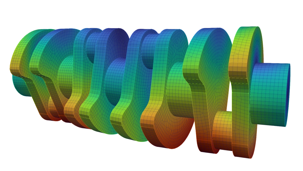 Critical speeds of a crankshaft